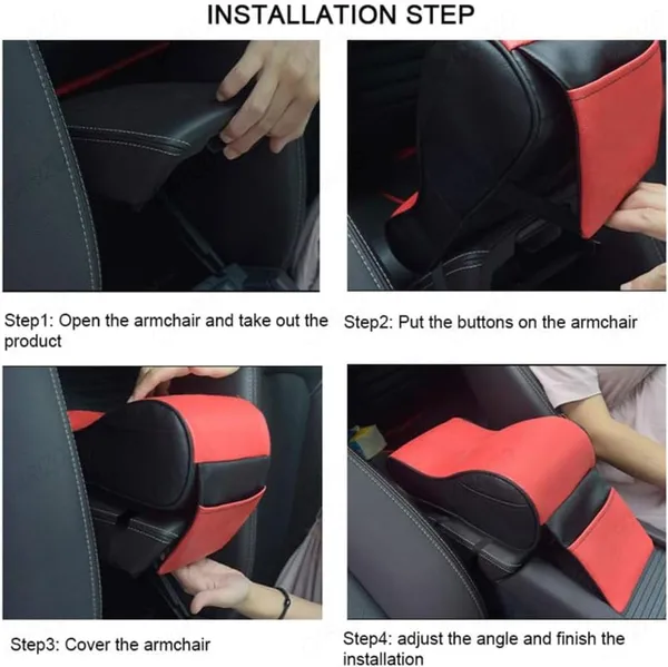 Car_Armrest_Cushion,_Memory_Foam_Car_Black_With_Red_Piping_Armrest_Console_Pillow_Compatible_With_All_Cars