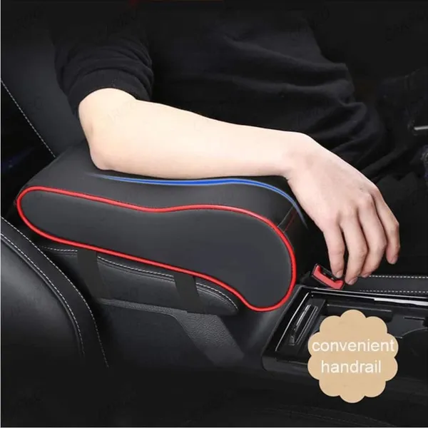 Car_Armrest_Cushion,_Memory_Foam_Car_Black_With_Red_Piping_Armrest_Console_Pillow_Compatible_With_All_Cars