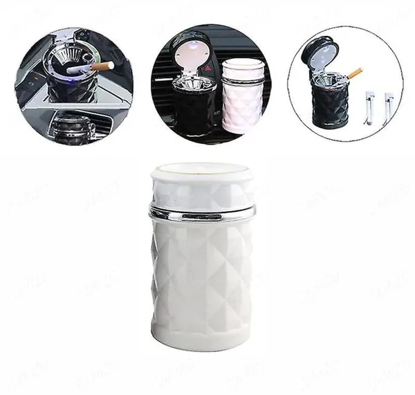 Car_Ashtray_With_Lid,_Smell_Proof_And_Portable_Diamond_White_Ashtray,_Smokeless_Ciqarette_Ashtray_Cup_Holder,_Auto_Dustbin_Trash_Compatible_With_All_Cars
