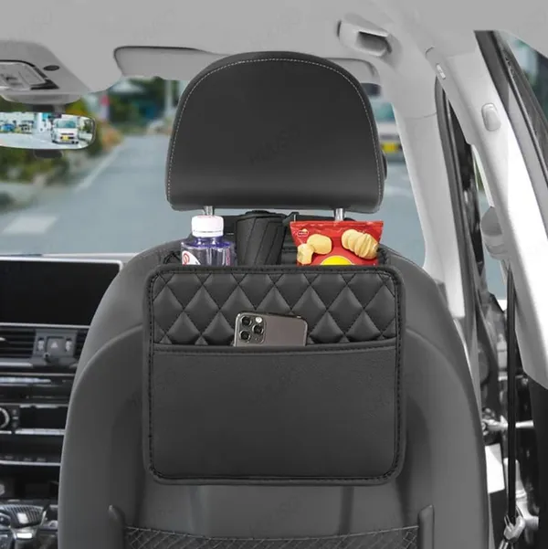 Car_Back_Seat_Pocket,_Black_Multi-Functional_Storage_Bag,_Trash_Can,_Waterproof,_Stain_Resistant,_Convenient_Goods,_Space_Saving_Compatible_With_All_Cars