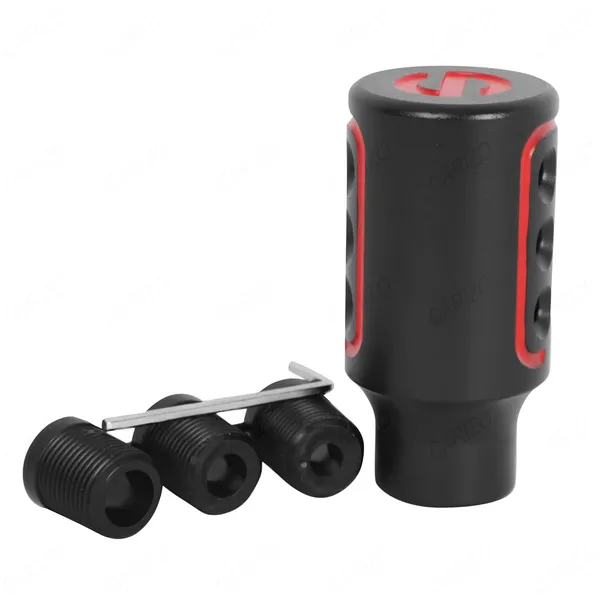 Gear_Shift_Knob_For_Manual_And_Automatic_Transmission,_Metal_Alloy,_Sparco_Spc_Black_Red,_Premium_Design,_Installation_Kit_Included
