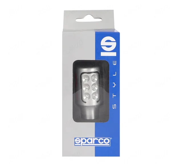 Gear_Shift_Knob_For_Manual_And_Automatic_Transmission,_Metal_Alloy,_Sparco_Spc_Silver_Red,_Premium_Design,_Installation_Kit_Included