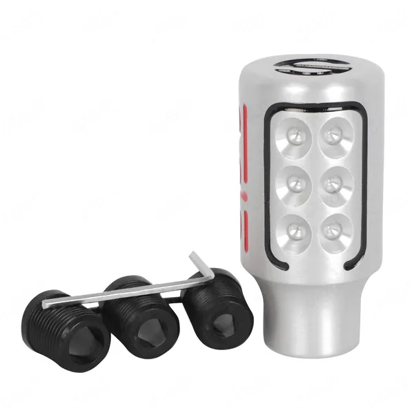 Gear_Shift_Knob_For_Manual_And_Automatic_Transmission,_Metal_Alloy,_Sparco_Spc_Silver_Red,_Premium_Design,_Installation_Kit_Included