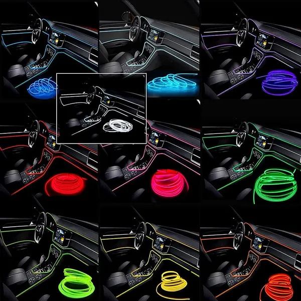 Car_Interior_Led_Strip_Lights,_Glowing_Electroluminescent_Wire_Lights_Ambient_Lighting_Kits_(5M,_Green)_Compatible_With_All_Cars