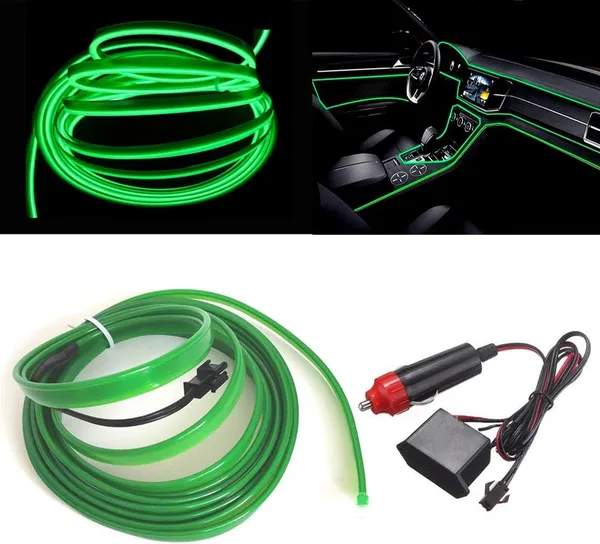 Car_Interior_Led_Strip_Lights,_Glowing_Electroluminescent_Wire_Lights_Ambient_Lighting_Kits_(5M,_Green)_Compatible_With_All_Cars