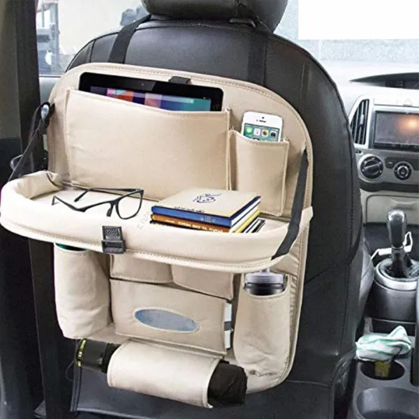 Car_Leather_Back_Seat_Organizer_With_Foldable_Table,_Waterproof_Multi-Pocket_Storage,_Luxury_Beige_Seat_Back_Organizer_Compatible_With_All_Cars