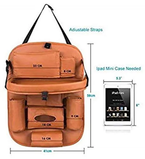 Car_Leather_Back_Seat_Organizer_With_Foldable_Table,_Waterproof_Multi-Pocket_Storage,_Luxury_Tan_Seat_Back_Organizer_Compatible_With_All_Cars