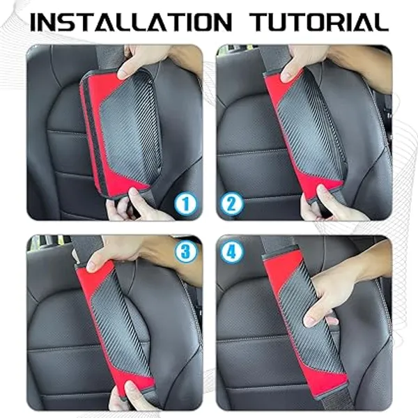 Car_Seat_Belt_Shoulder_Pads_–_Pack_of_2_Black_&_Red_Carbon_Fiber_Leather_Strap_Covers_for_Safety_&_Comfort