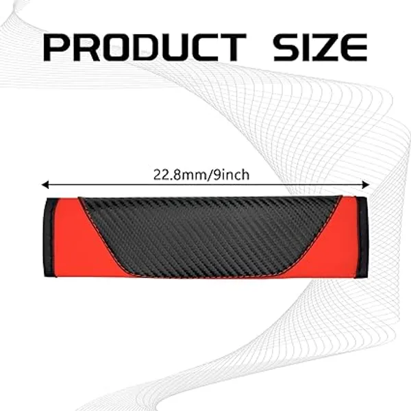 Car_Seat_Belt_Shoulder_Pads_–_Pack_of_2_Black_&_Red_Carbon_Fiber_Leather_Strap_Covers_for_Safety_&_Comfort