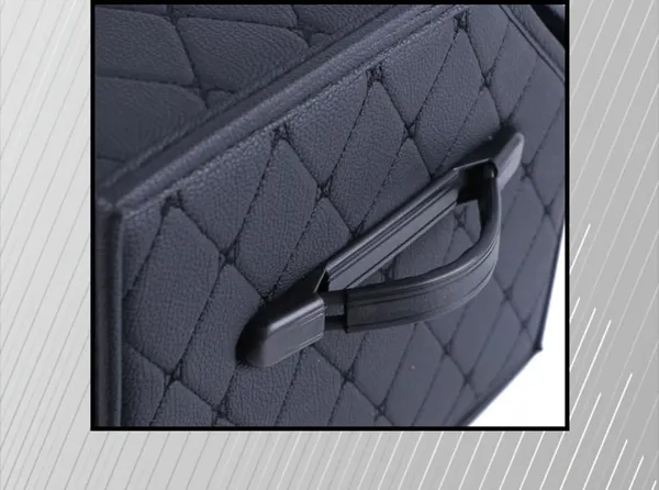 Premium_Foldable_Leather_Car_Trunk_Organizer,_Dual_Compartments,_High-Capacity_Cargo_Storage_Box,_Black_with_Black_Stitch