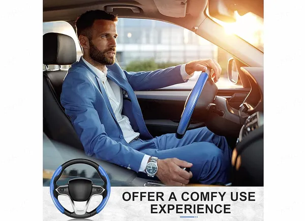 Carbon_Fiber_Blue_Pattern_Steering_Wheel_Cover,_Men'S_And_Women'S_Safe_And_Non-Slip_Car_Accessory_Compatible_With_All_Cars