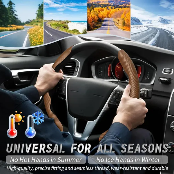 Carbon_Fiber_Brown_Pattern_Steering_Wheel_Cover,_Men'S_And_Women'S_Safe_And_Non-Slip_Car_Accessory_Compatible_With_All_Cars