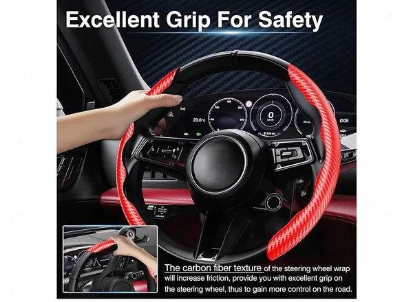 Carbon_Fiber_Red_Pattern_Steering_Wheel_Cover,_Men'S_And_Women'S_Safe_And_Non-Slip_Car_Accessory_Compatible_With_All_Cars