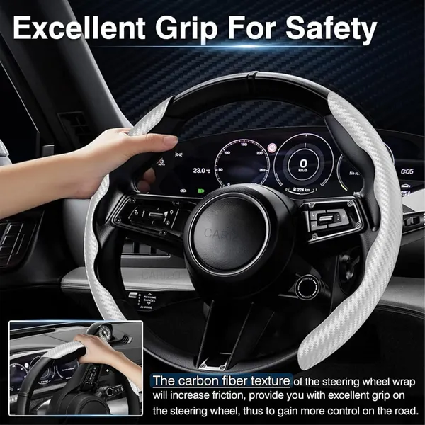 Carbon_Fiber_White_Pattern_Steering_Wheel_Cover,_Men'S_And_Women'S_Safe_And_Non-Slip_Car_Accessory_Compatible_With_All_Cars