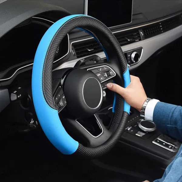 Comfygrip_Steering_Wheel_Cover_Black_&_Blue,_Antislip_Grip,_Odourless_Material,_Sporty_Premium_Look