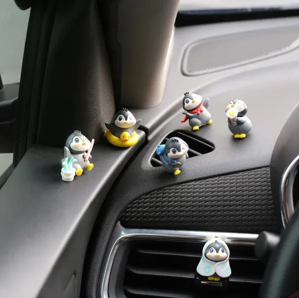 Cute_Penguin_Car_Dashboard_Figurines_–_Set_of_6_Mini_Cartoon_Ornaments_for_Adorable_Interior_Decor