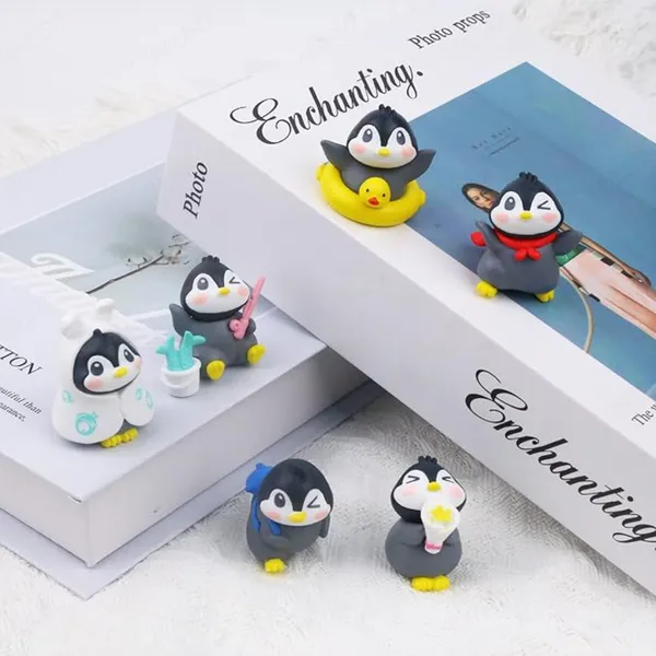 Cute_Penguin_Car_Dashboard_Figurines_–_Set_of_6_Mini_Cartoon_Ornaments_for_Adorable_Interior_Decor