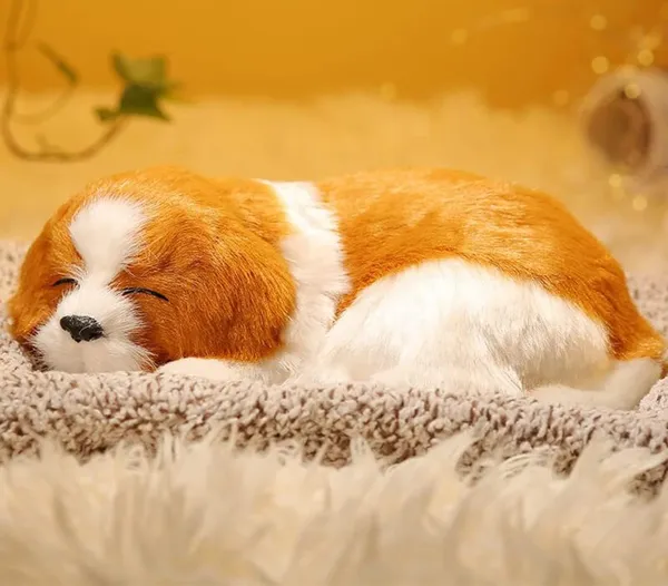 Cute_Sleeping_Dog_Dashboard_Ornament_–_White_&_Tan_|_Car_Interior_Decor_Figurine_for_Home_&_Vehicle