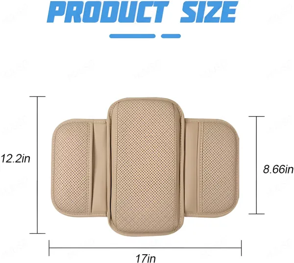 Foldable_Beige_PU_Leather_Armrest_Cushion_–_Soft_Elbow_Support_with_Side_Storage_for_Car_Console_–_Anti-Slip_Comfort_for_Long_Drives