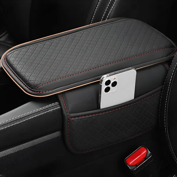 Foldable_Black_PU_Leather_Armrest_Cushion_–_Soft_Elbow_Support_with_Side_Storage_for_Car_Console_–_Anti-Slip_Comfort_for_Long_Drives