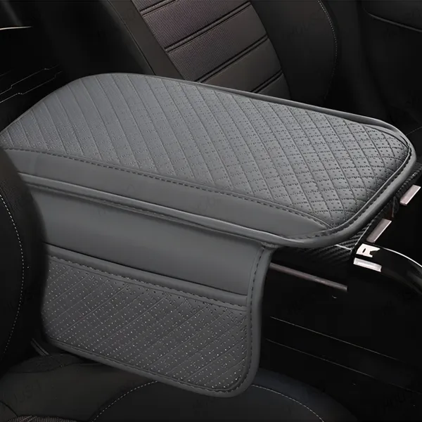 Foldable_Grey_PU_Leather_Armrest_Cushion_–_Soft_Elbow_Support_with_Side_Storage_for_Car_Console_–_Anti-Slip_Comfort_for_Long_Drives