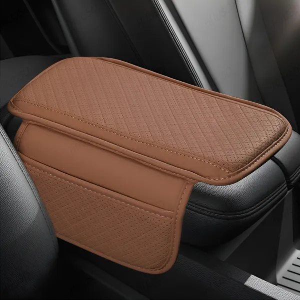 Foldable_Tan_PU_Leather_Armrest_Cushion_–_Soft_Elbow_Support_with_Side_Storage_for_Car_Console_–_Anti-Slip_Comfort_for_Long_Drives