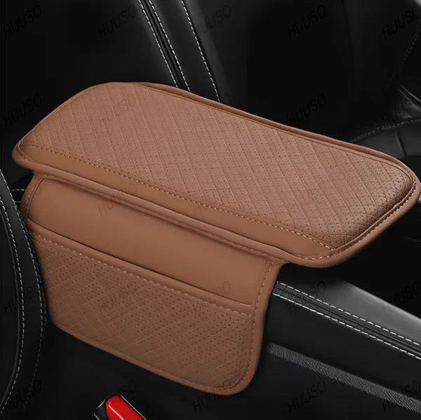 Foldable_Tan_PU_Leather_Armrest_Cushion_–_Soft_Elbow_Support_with_Side_Storage_for_Car_Console_–_Anti-Slip_Comfort_for_Long_Drives