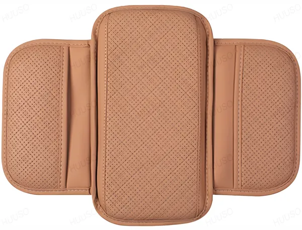 Foldable_Tan_PU_Leather_Armrest_Cushion_–_Soft_Elbow_Support_with_Side_Storage_for_Car_Console_–_Anti-Slip_Comfort_for_Long_Drives