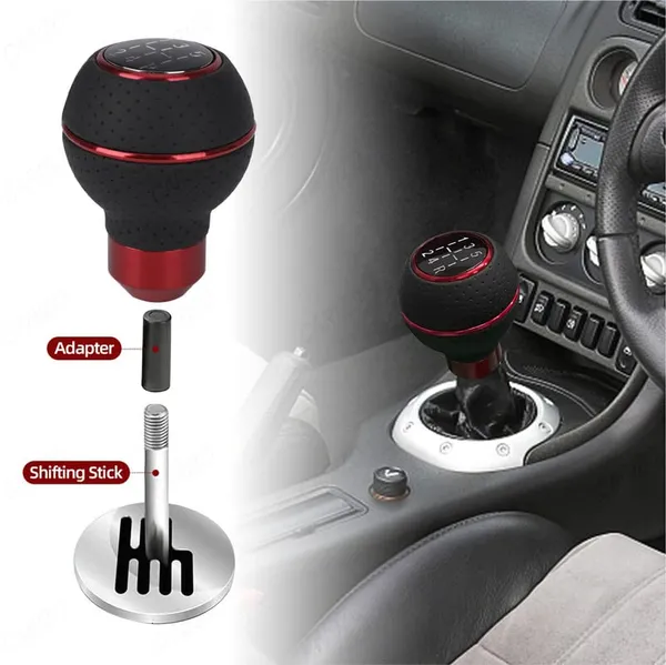 Gear_Shift_Knob_For_Manual_Transmission,_Momo_Silicone_Red,_Smooth_Shifts,_High_Comfort_Gear_Lever_Shifter_Knob_With_Installation_Kit