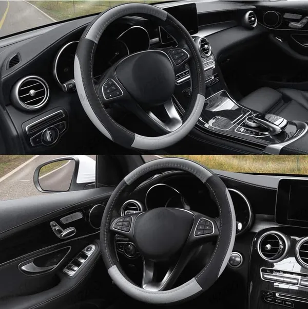 Drive_In_Style_“_Gripmaster_Black_&_Grey_Steering_Wheel_Cover_With_Anti-Slip_Grip