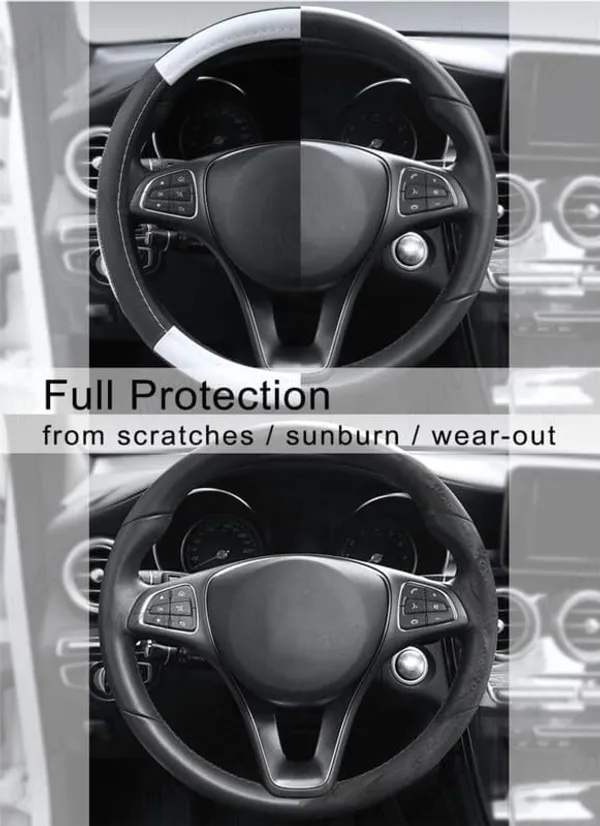 Drive_In_Style_“_Gripmaster_Black_&_White_Steering_Wheel_Cover_With_Anti-Slip_Grip