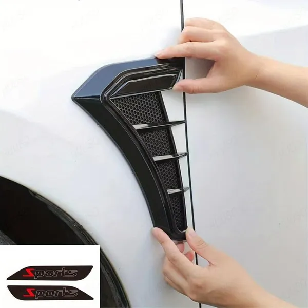 2Pcs_Car_Air_Flow_Vent_Fender_Trim_HD-717_Glossy_Black_Sports_Car_Styling_Decorative_Aero_Decal_Sticker_Exterior_Accessory_Compatible_with_All_Cars