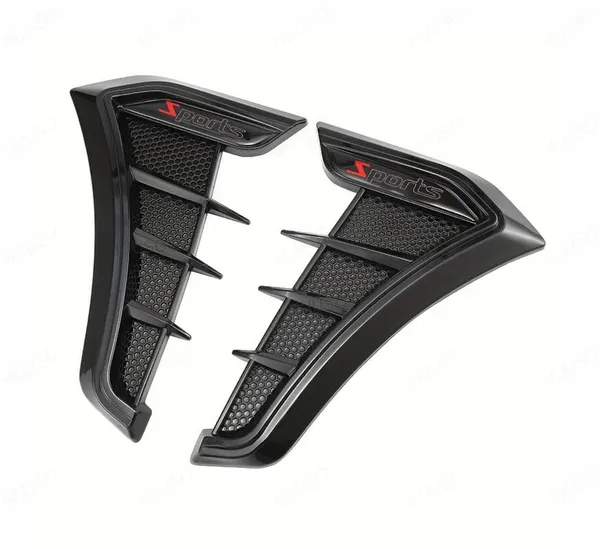 2Pcs_Car_Air_Flow_Vent_Fender_Trim_HD-717_Glossy_Black_Sports_Car_Styling_Decorative_Aero_Decal_Sticker_Exterior_Accessory_Compatible_with_All_Cars