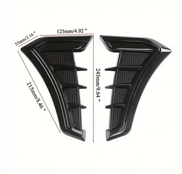 2Pcs_Car_Air_Flow_Vent_Fender_Trim_HD-717_Glossy_Black_Sports_Car_Styling_Decorative_Aero_Decal_Sticker_Exterior_Accessory_Compatible_with_All_Cars