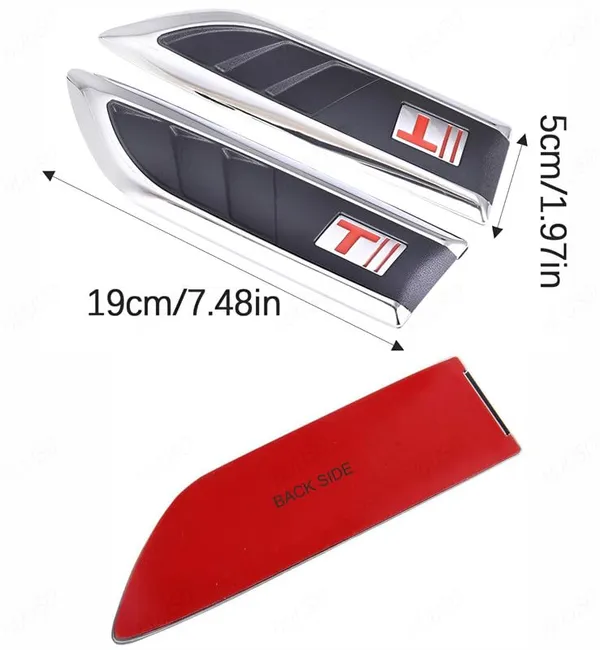 2_Pcs_Car_Air_Flow_Vent_Cover_Fender_Trim_Euro_Duct_V-618_Car_Styling_Fender_Hood_Decorative_Side_Aero_Decal_Sticker_Exterior_Accessory_Compatible_With_All_Cars