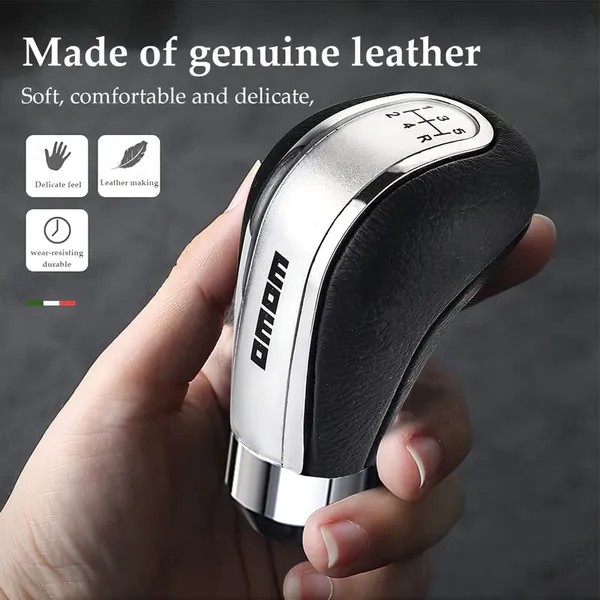 5_Speed_Manual_Car_Gear_Shift_Knob_with_Installation_Kit,_Silver