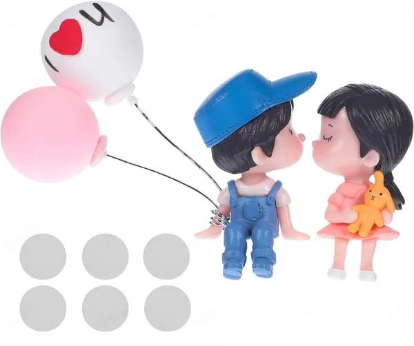 Cute_Cartoon_Couple_Dashboard_Ornament_–_Miniature_Balloon_Figurine_Decoration,_Fairy_Tale_Bonsai_Style_(Blue)