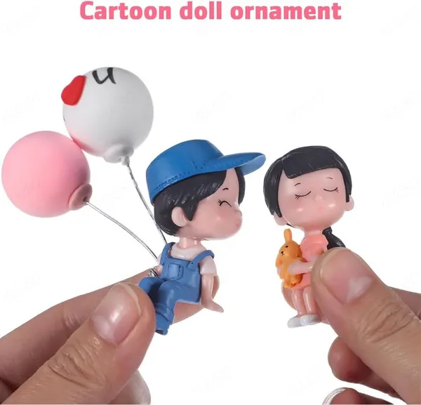Cute_Cartoon_Couple_Dashboard_Ornament_–_Miniature_Balloon_Figurine_Decoration,_Fairy_Tale_Bonsai_Style_(Blue)
