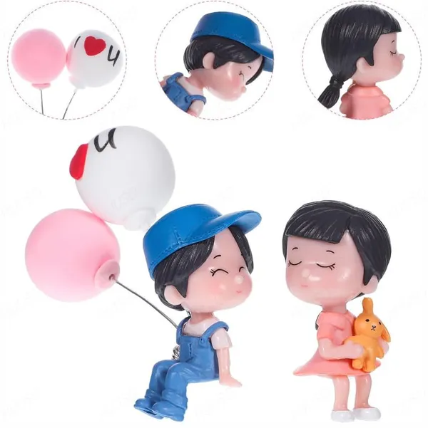 Cute_Cartoon_Couple_Dashboard_Ornament_–_Miniature_Balloon_Figurine_Decoration,_Fairy_Tale_Bonsai_Style_(Blue)