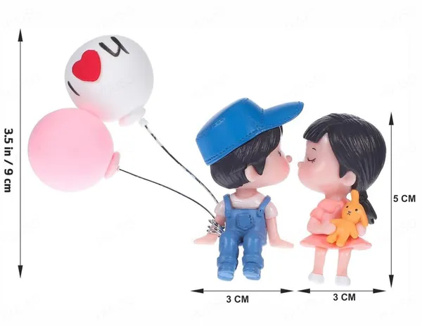 Cute_Cartoon_Couple_Dashboard_Ornament_–_Miniature_Balloon_Figurine_Decoration,_Fairy_Tale_Bonsai_Style_(Blue)