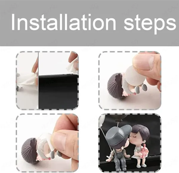 Cute_Cartoon_Couple_Dashboard_Ornament_–_Miniature_Balloon_Figurine_Decoration,_Fairy_Tale_Bonsai_Style_(Grey)