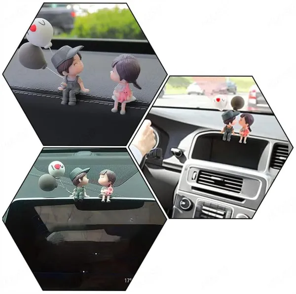 Cute_Cartoon_Couple_Dashboard_Ornament_–_Miniature_Balloon_Figurine_Decoration,_Fairy_Tale_Bonsai_Style_(Grey)