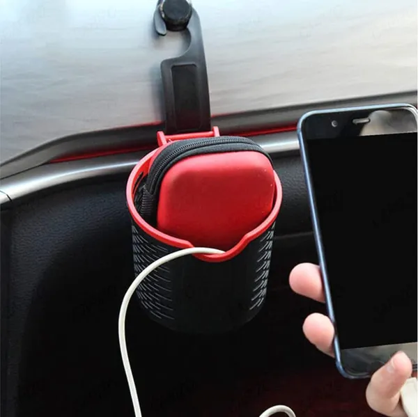 Car_Backseat_Organizer_Hook_&_Storage_Basket_–_Headrest_Hanger_for_Bags_&_Accessories_–_Interior_Trim_Bucket_(Black_&_Red)