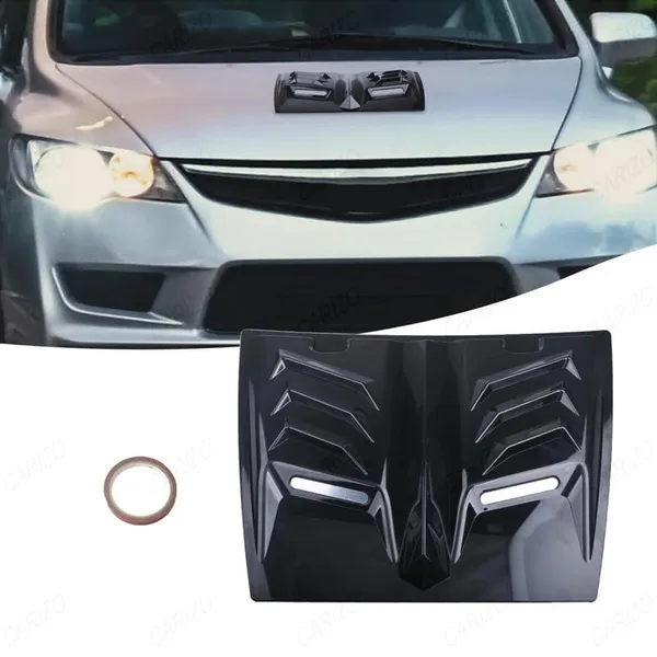 Car_Stylish_Durable_And_Decorative_Air_Flow_Intake_Transformer_Bonnet_Hood_Vent_Black_Compatible_With_All_Cars