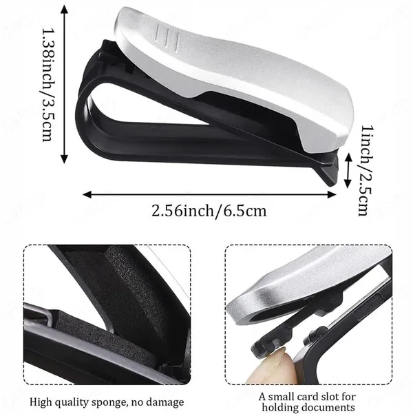 2-Pack_Car_Sun_Visor_Glasses_Holder_Clip_–_Secure,_Scratch-Free_Eyeglass_&_Sunglass_Mount_–_Easy_Install,_Universal_Fit_(Black)