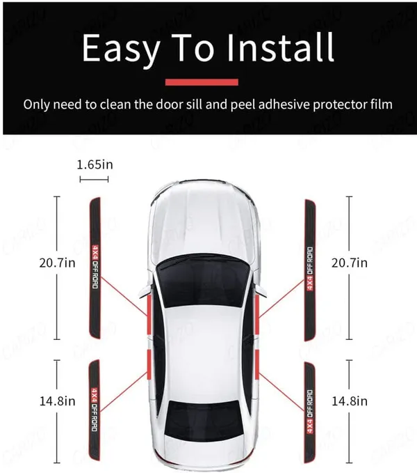 4_x_4_Off_Road_Door_Sill_Protectors_–_Pack_of_4_Black_&_Red_Scuff_Guards_–_Universal_Fit_Step_Panel_Cover_for_All_Cars