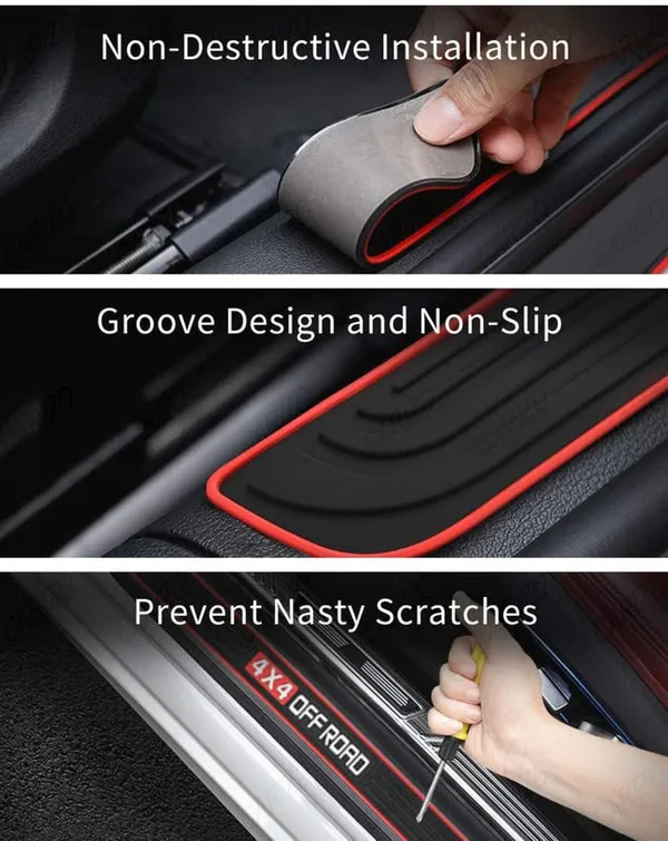 4_x_4_Off_Road_Door_Sill_Protectors_–_Pack_of_4_Black_&_Red_Scuff_Guards_–_Universal_Fit_Step_Panel_Cover_for_All_Cars