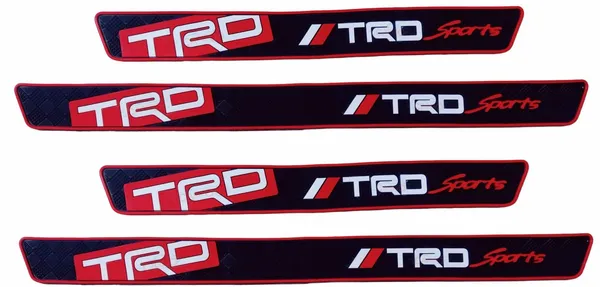 TRD_Sports_Door_Sill_Protectors_–_Pack_of_4_Black_&_Red_Scuff_Guards_–_Universal_Fit_Step_Panel_Cover_for_All_Cars