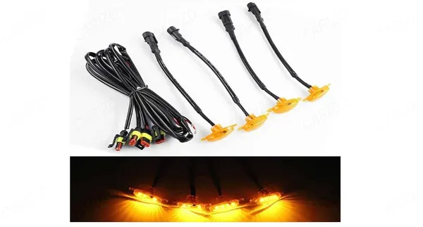 Led_Auto_Front_Grille_Lights_For_Decoration_(Pack_Of_4)_Safety_Compatible_With_All_Cars,_Suvs_&_Jeeps_(Yellow_Shell_With_Amber_Yellow_Light)