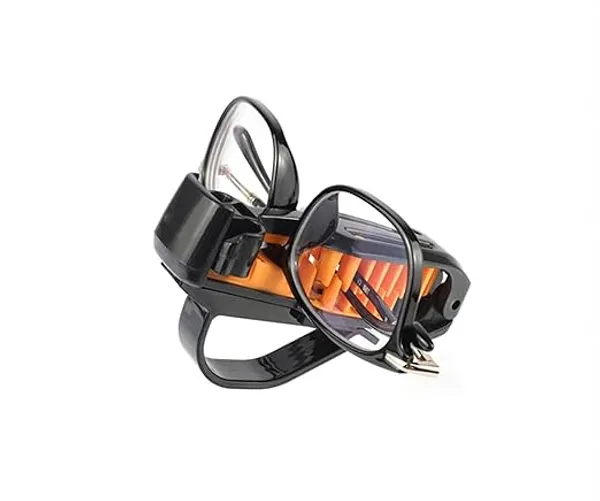 2-Pack_Car_Sun_Visor_Glasses_Holder_–_Anti-Scratch_Secure_Clip_–_Eyeglass_&_Sunglass_Mount_and_Hanger_(Black_&_Orange)